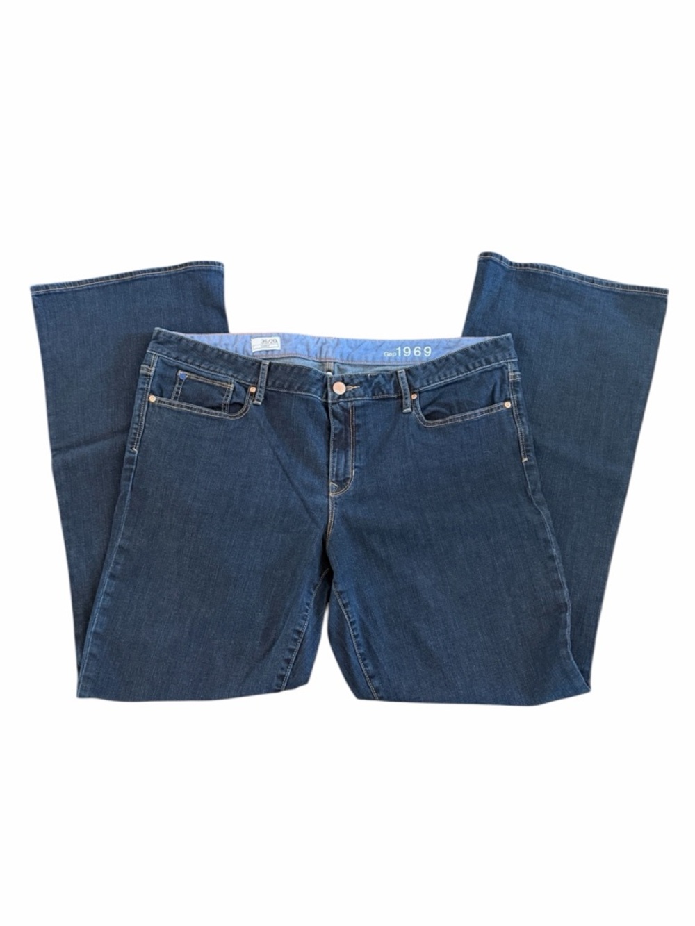 GAP Women's Bootcut Jeans - Indigo Blue Denim